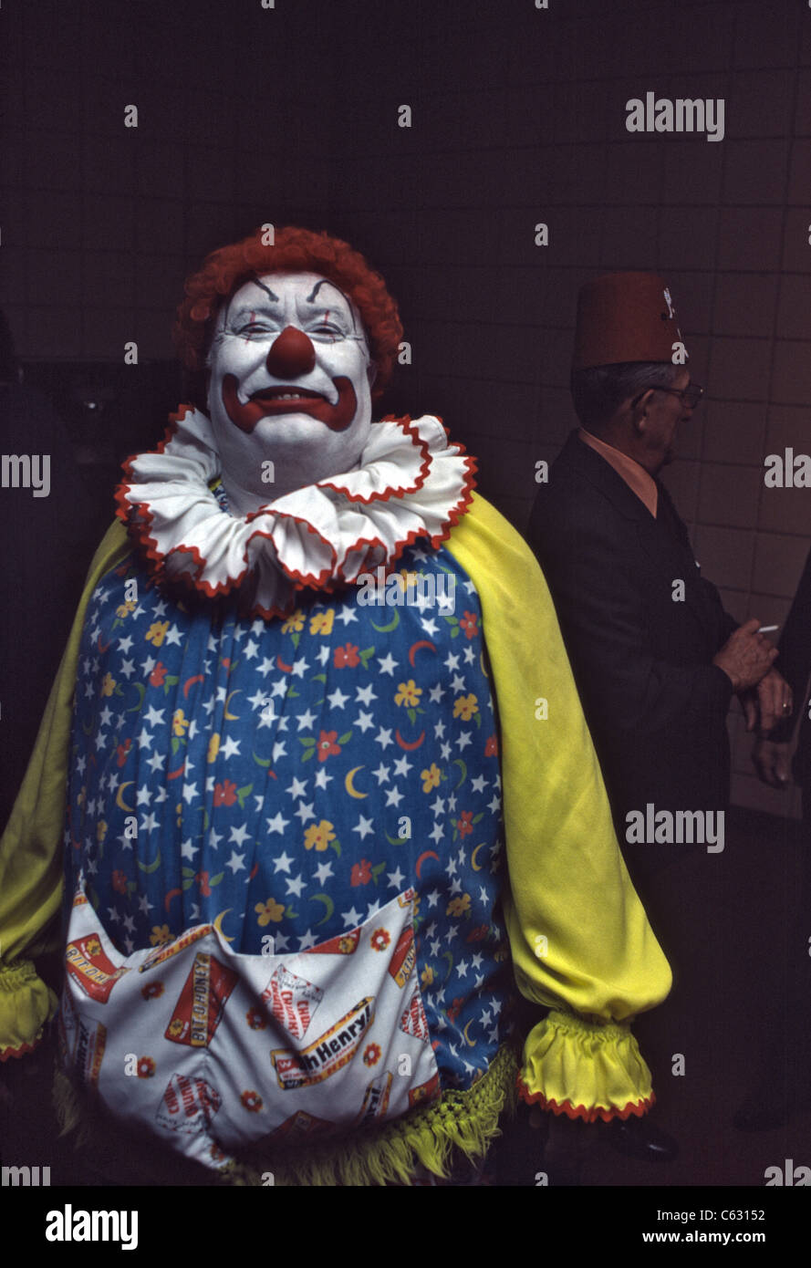 Clown full costume and make-up Stock Photo