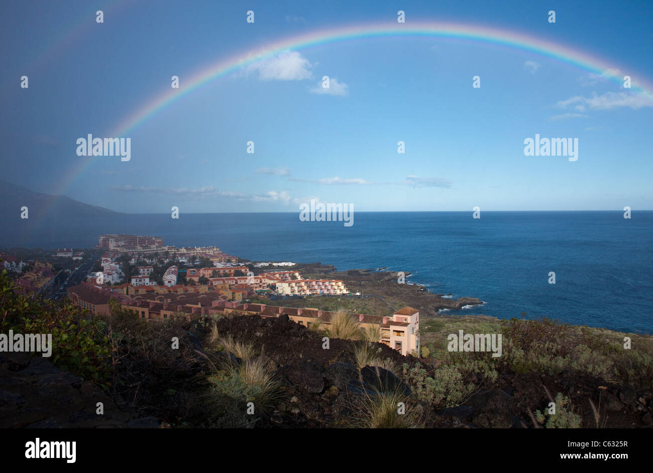 Los Cancajos, biggest tourism area on the island, La Palma, Canary islands, Spain, Europe Stock Photo
