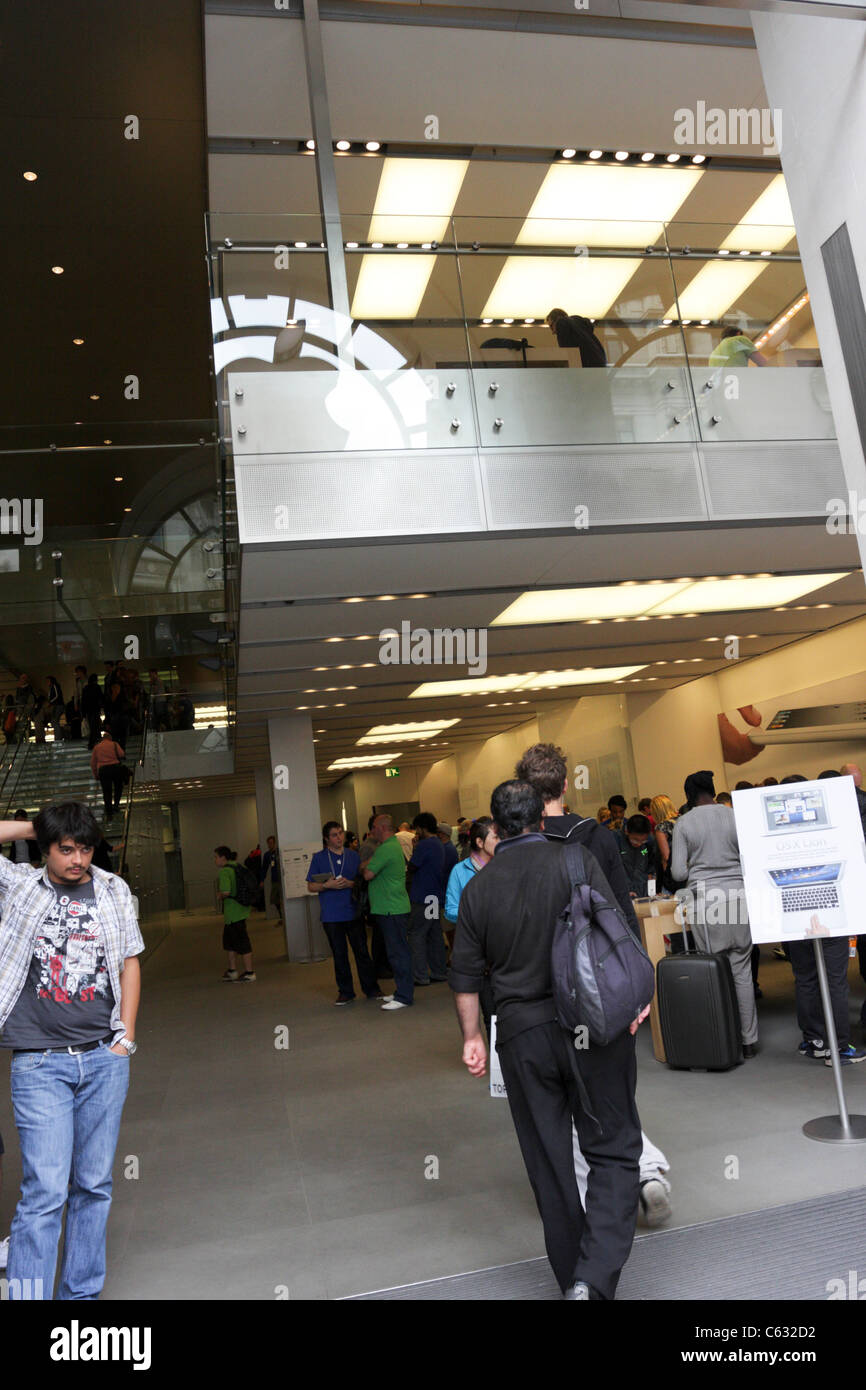 Apple flagship store in Regent Street, London. Stock Photo