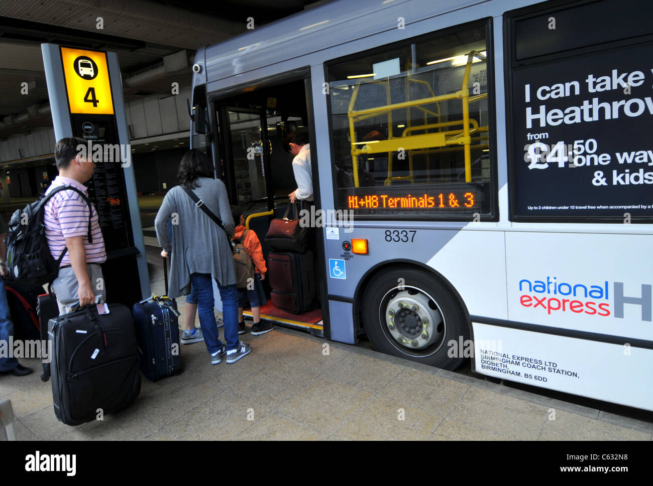 Heathrow bus london transport hi-res stock photography and images - Alamy