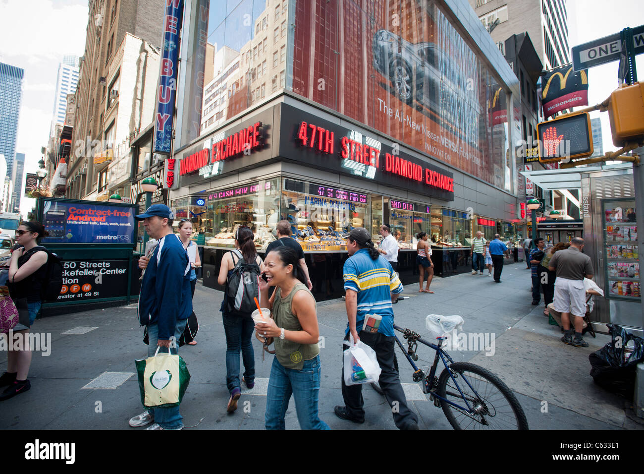 The Diamond District of New York Stock Photo Alamy
