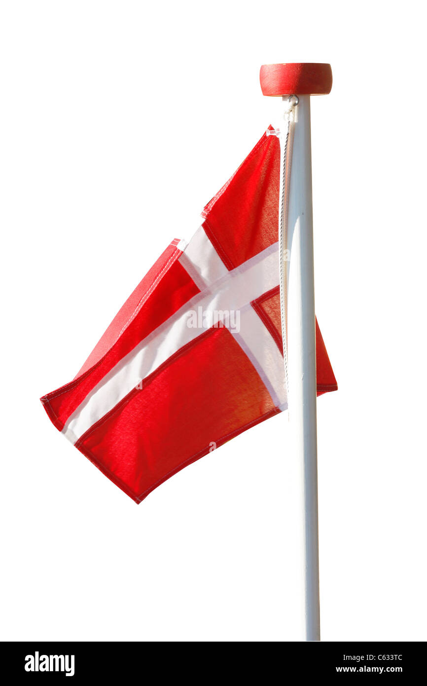The Danish flag Stock Photo