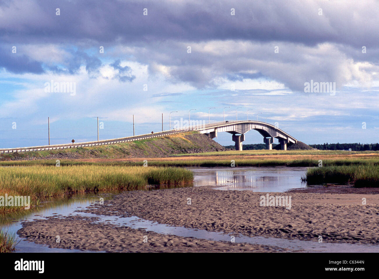 New Brunswick, Canada Miscou Bridge connecting Miscou Island to