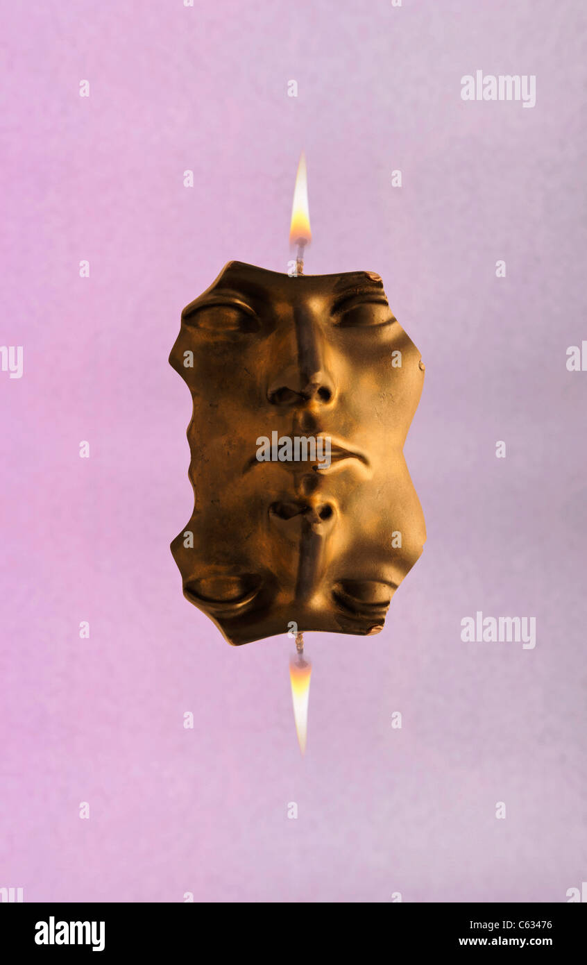 Burning the candle at both ends Stock Photo Alamy