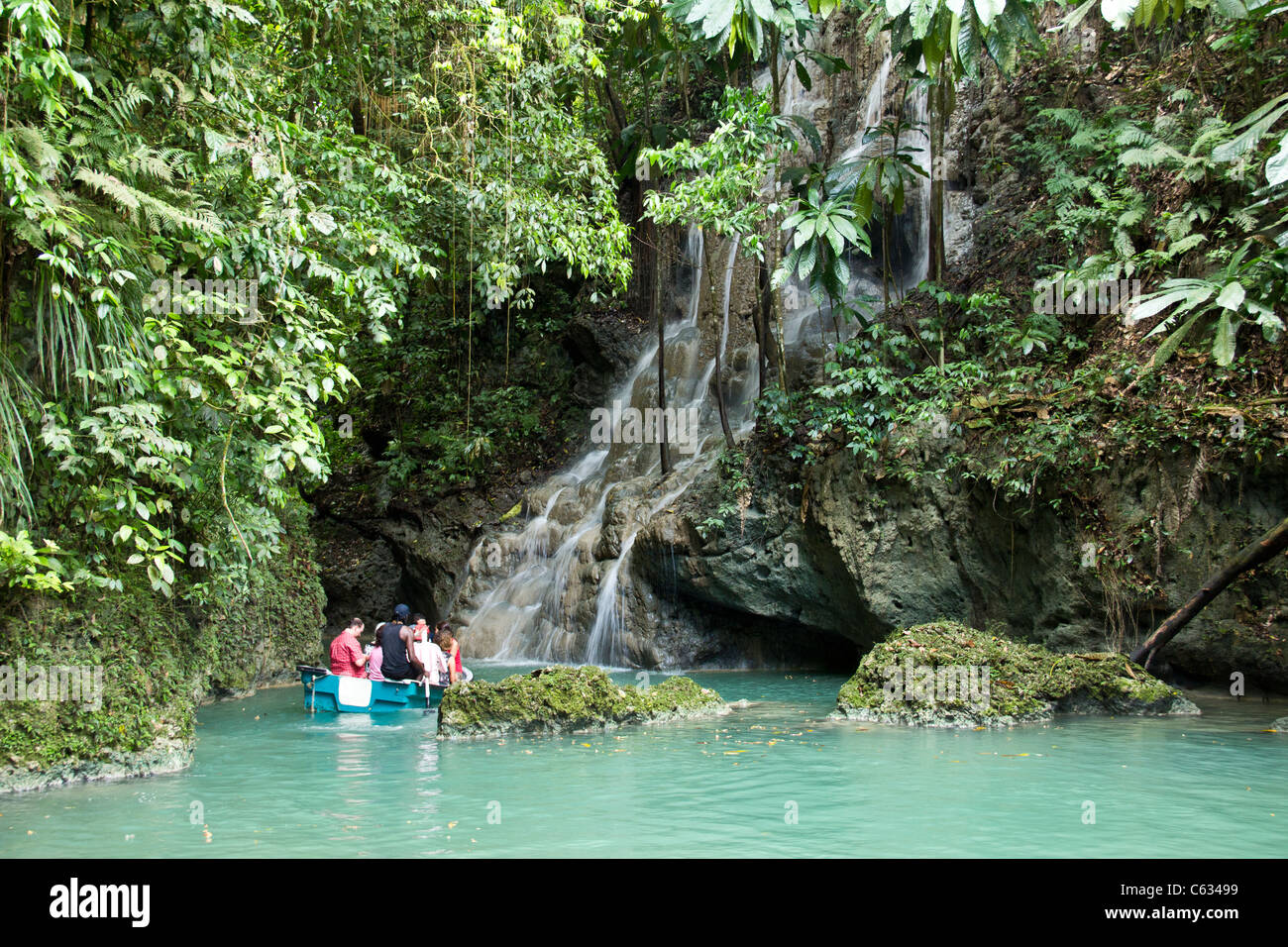 Somerset falls in Ocho Rios, Jamaica Stock Photo