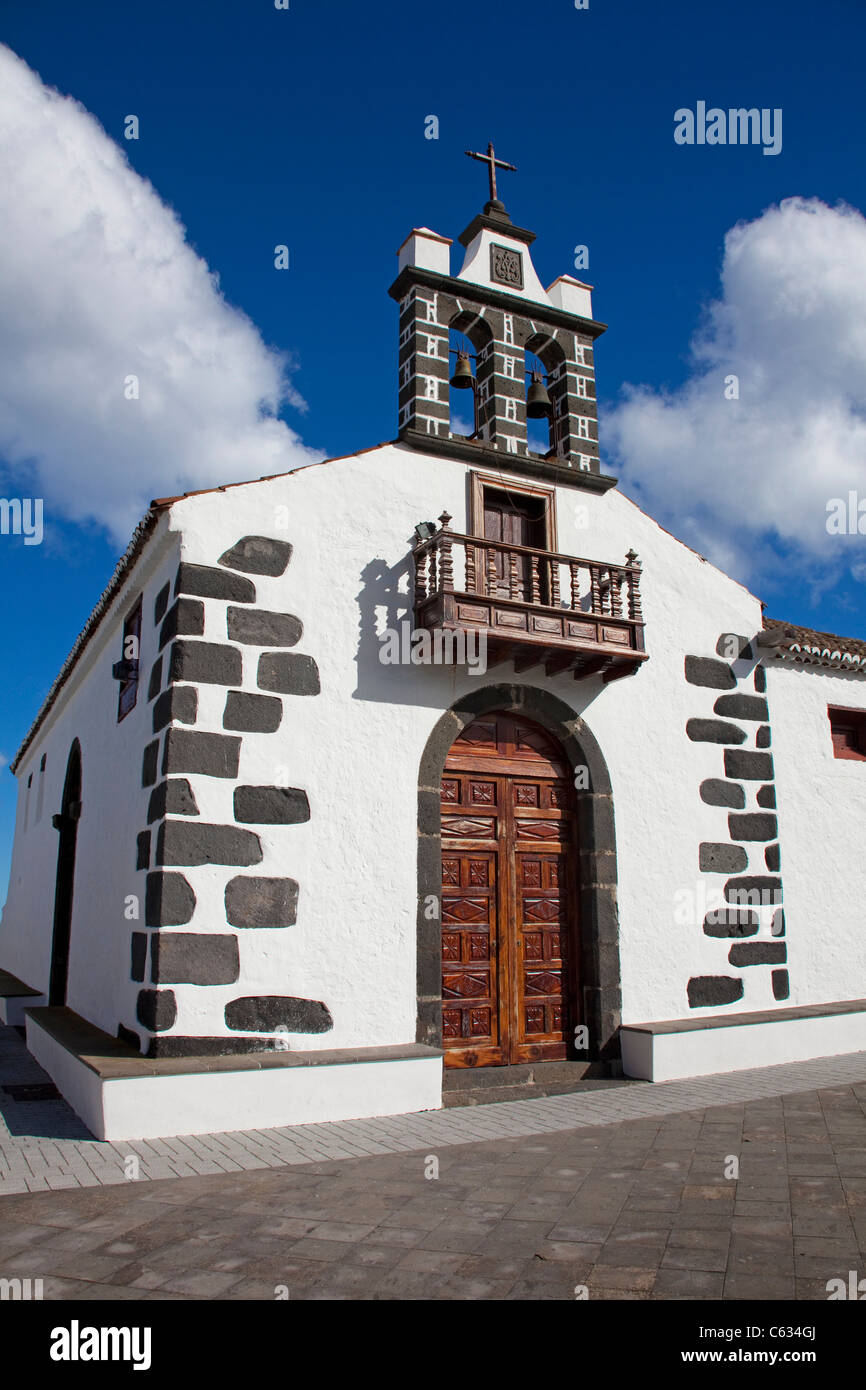 Ermita de la Concepcion, pilgrimage chapel above Santa Cruz, La Palma, Canary islands, Spain, Europe Stock Photo