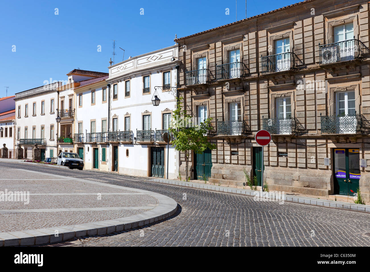 Historical house in Dom Pedro V Square, Castelo de Vide. Portalegre ...