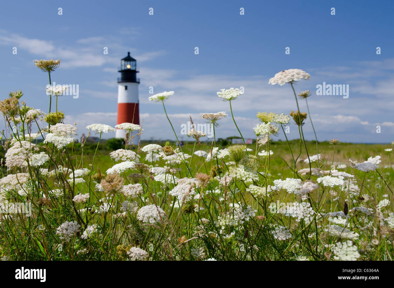 Massachusetts, Nantucket. Sankaty Head, Sankaty lighthouse, est. 1850. Stock Photo