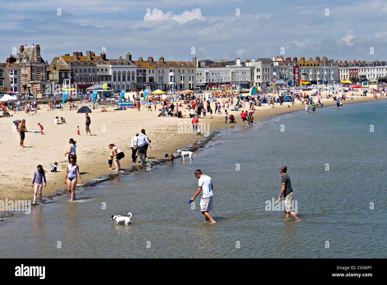 Weymouth Beach, Weymouth, UK Stock Photo