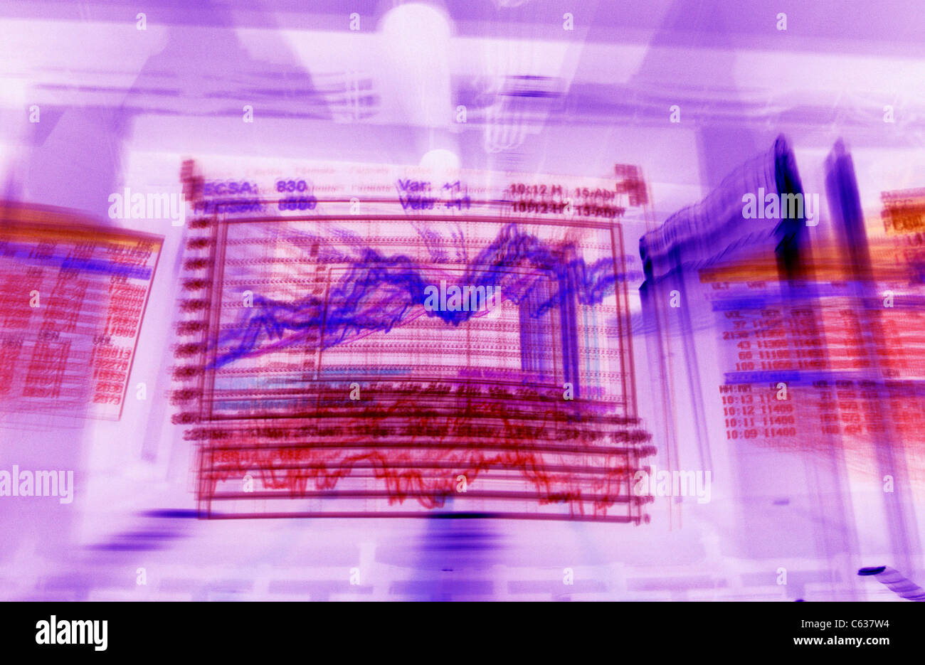 stock exchange charts index Stock Photo Alamy