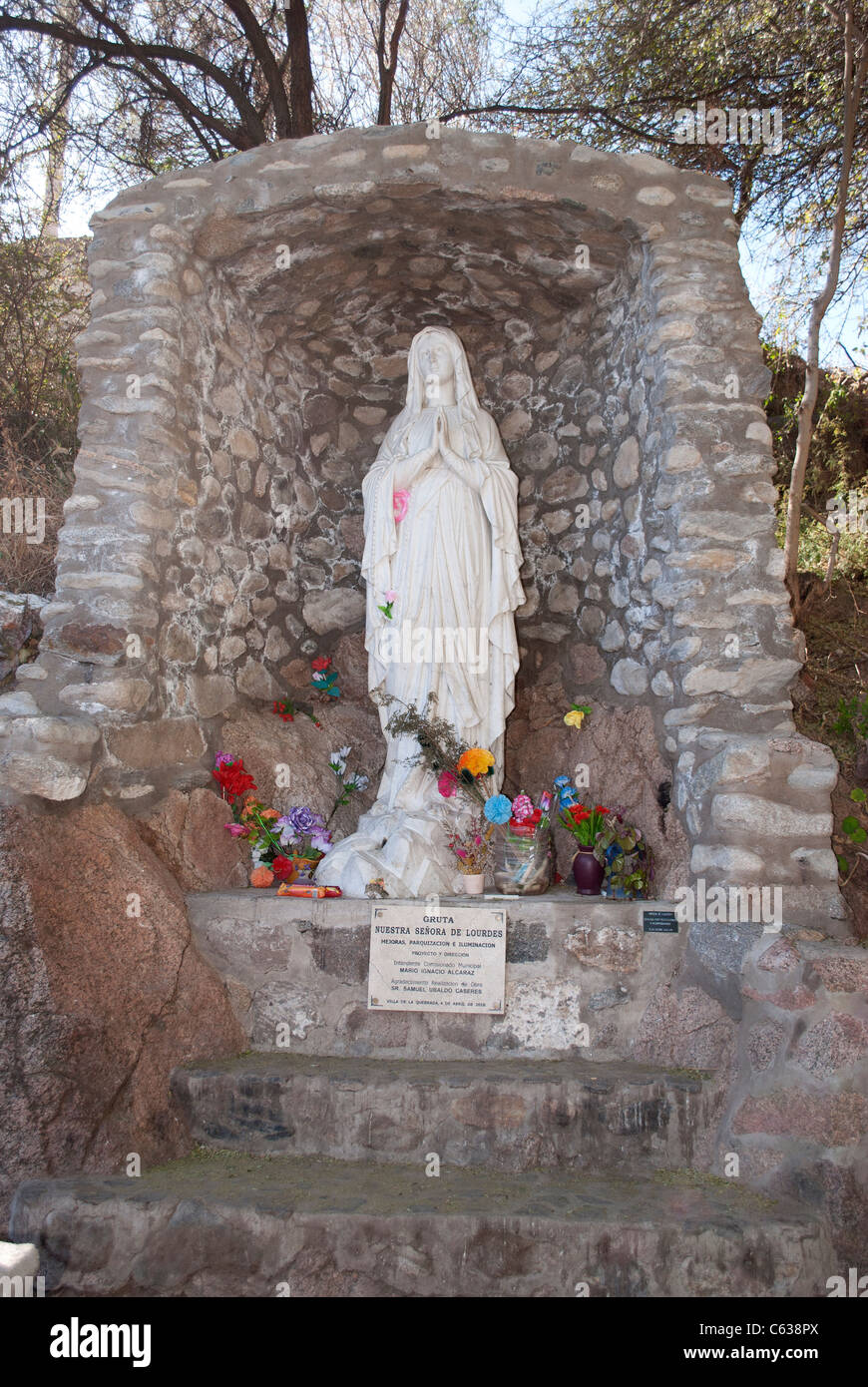 Sanctuary of the Virgin of Lourdes, San Luis, Argentina Stock Photo