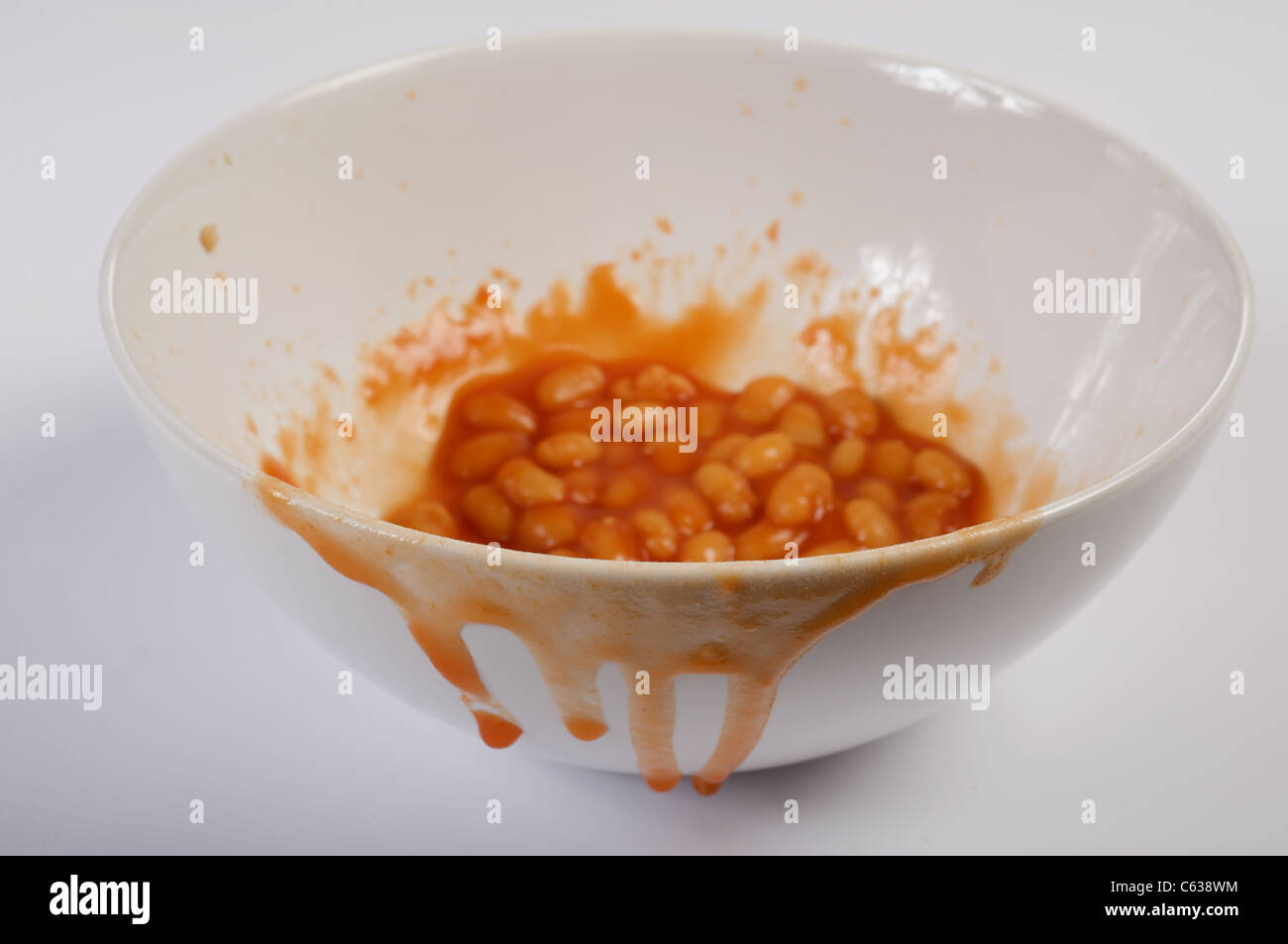 Heinz baked beans in bowl Stock Photo