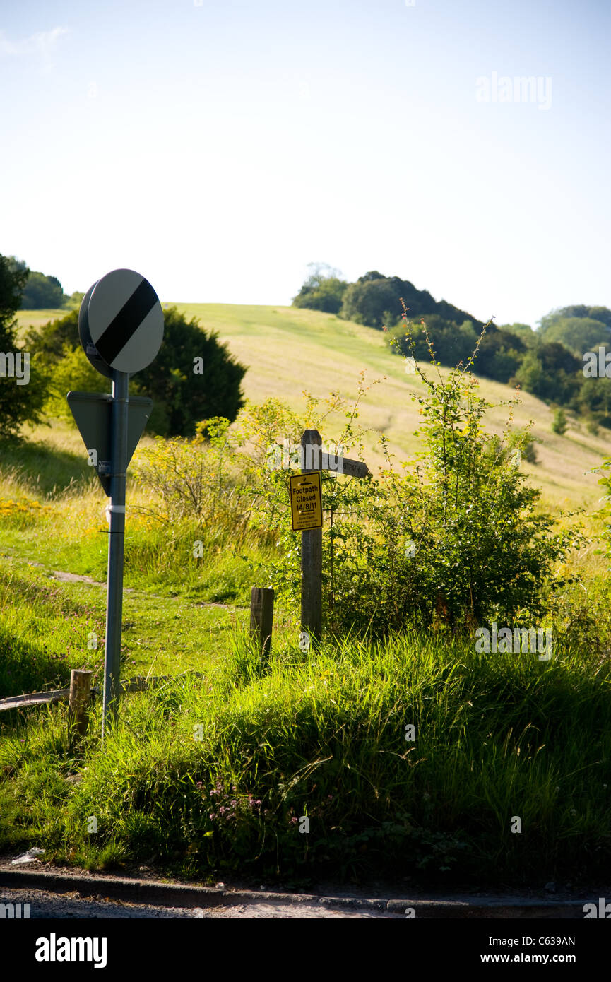 The National Trust Box HIll in Dorking, Surrey. Surrey Hills. Cycling