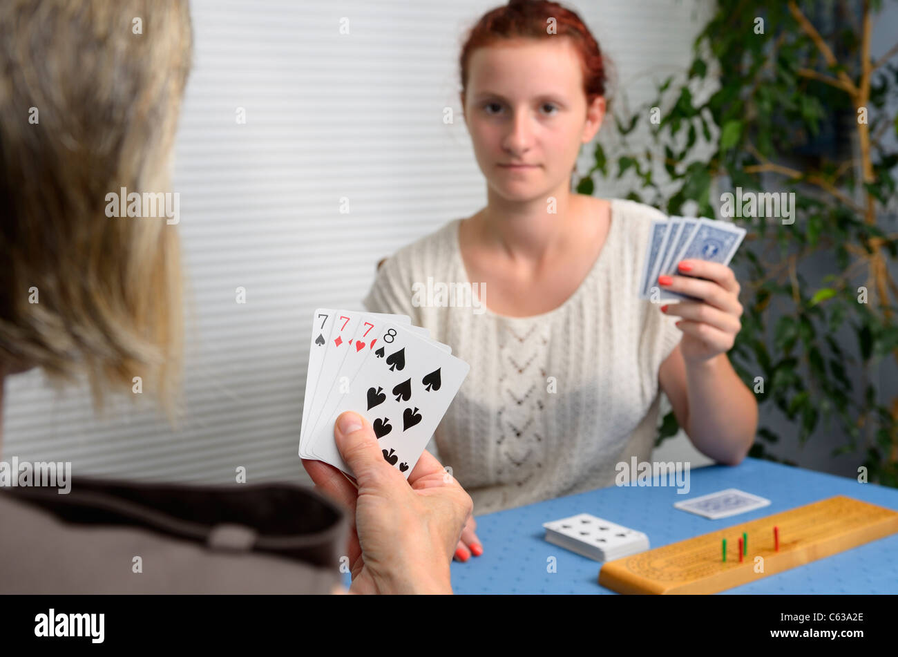 Game Of Cribbage Stock Photos & Game Of Cribbage Stock Images Alamy
