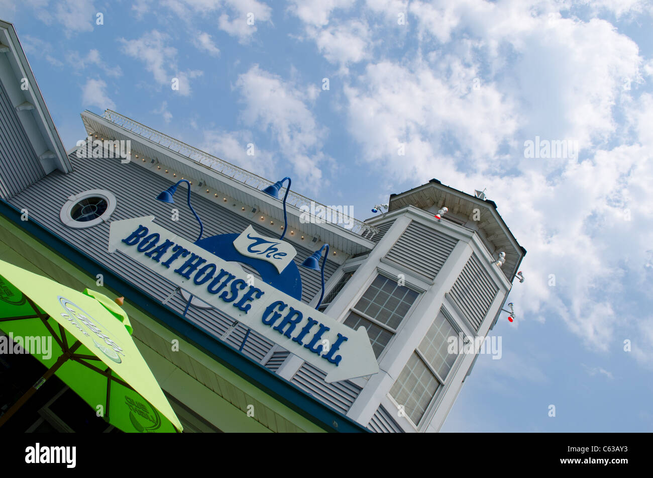 The Boathouse Grill - Put-In-Bay Ohio Stock Photo