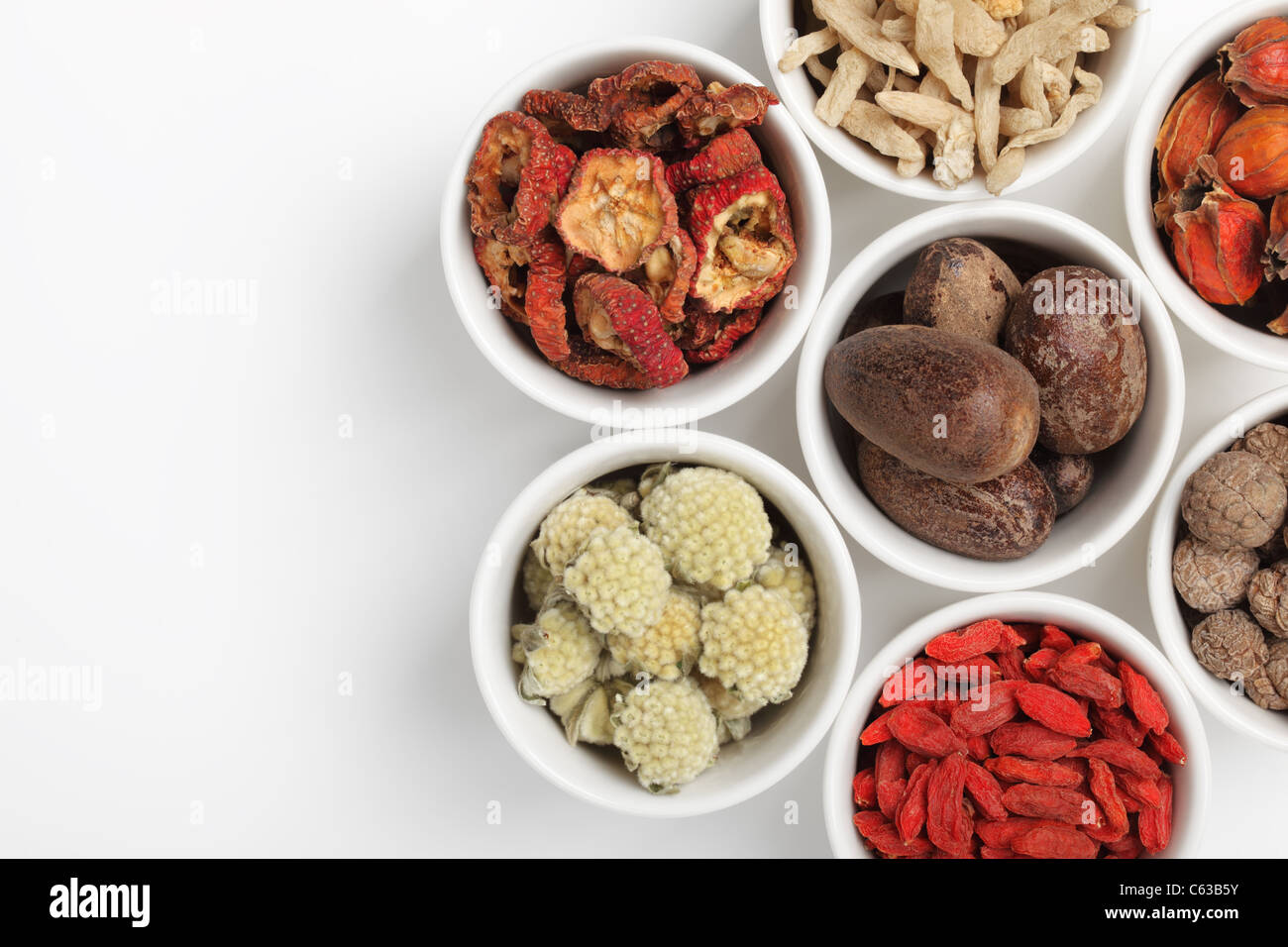 Assortment of traditional Chinese medicine Stock Photo