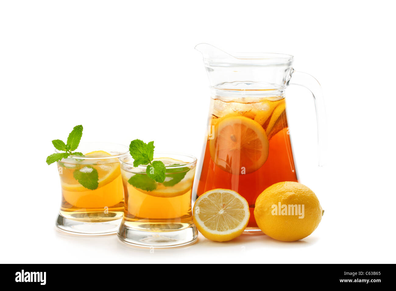 Iced tea in a pitcher Stock Photo by ©maxsol7 98989350
