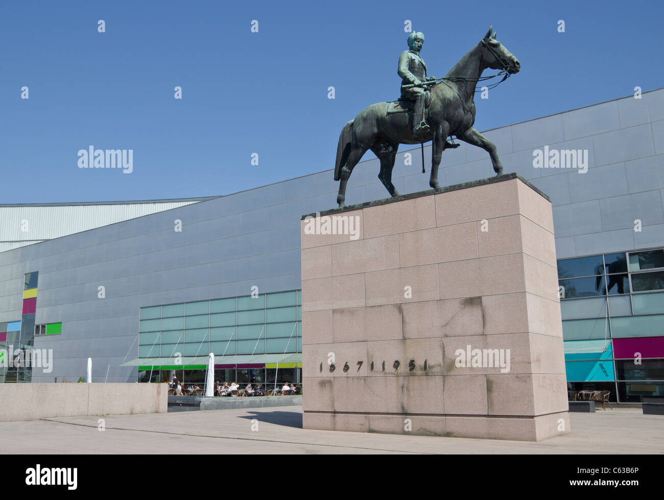 Monument to Field Marshal Carl Gustaf Emil Mannerheim by Aimo Tukianen, Helsinki, Finland Stock Photo