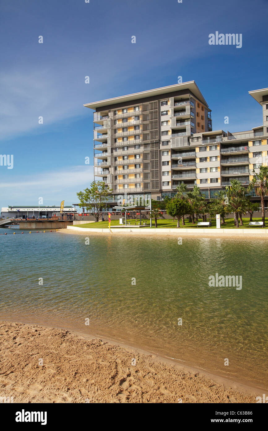Recreation Lagoon and apartments, Darwin Waterfront Precinct, Darwin