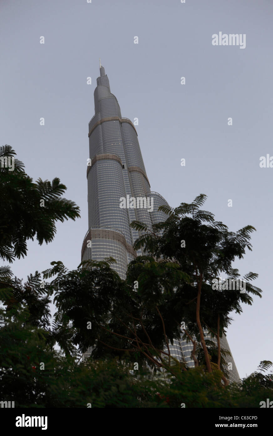 Burj khalifa is the tallest building in the world dubai u a e stock