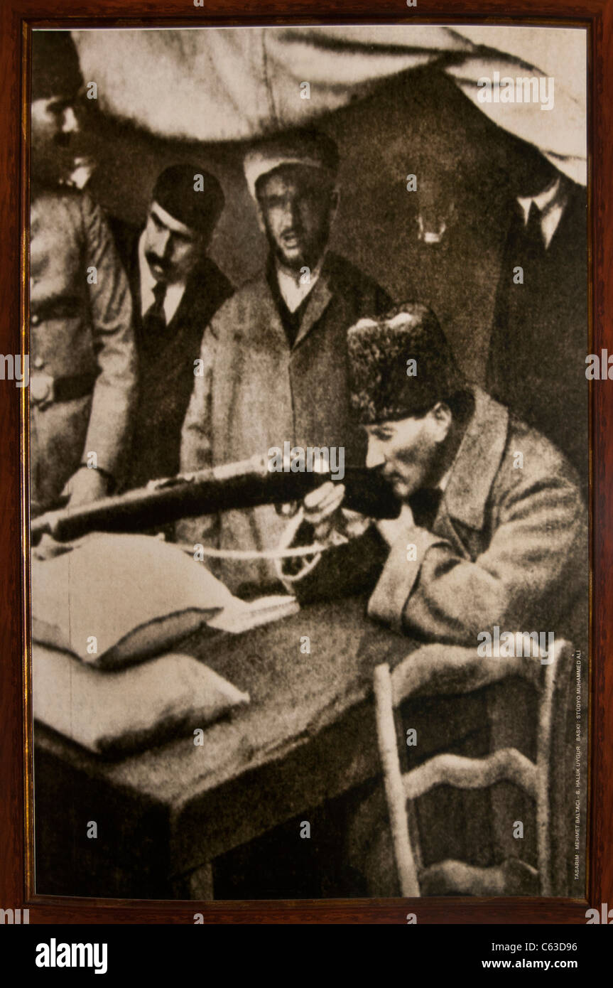 Mustafa Kemal Ataturk Turkey Turkish President Turkish War of Independence. Stock Photo