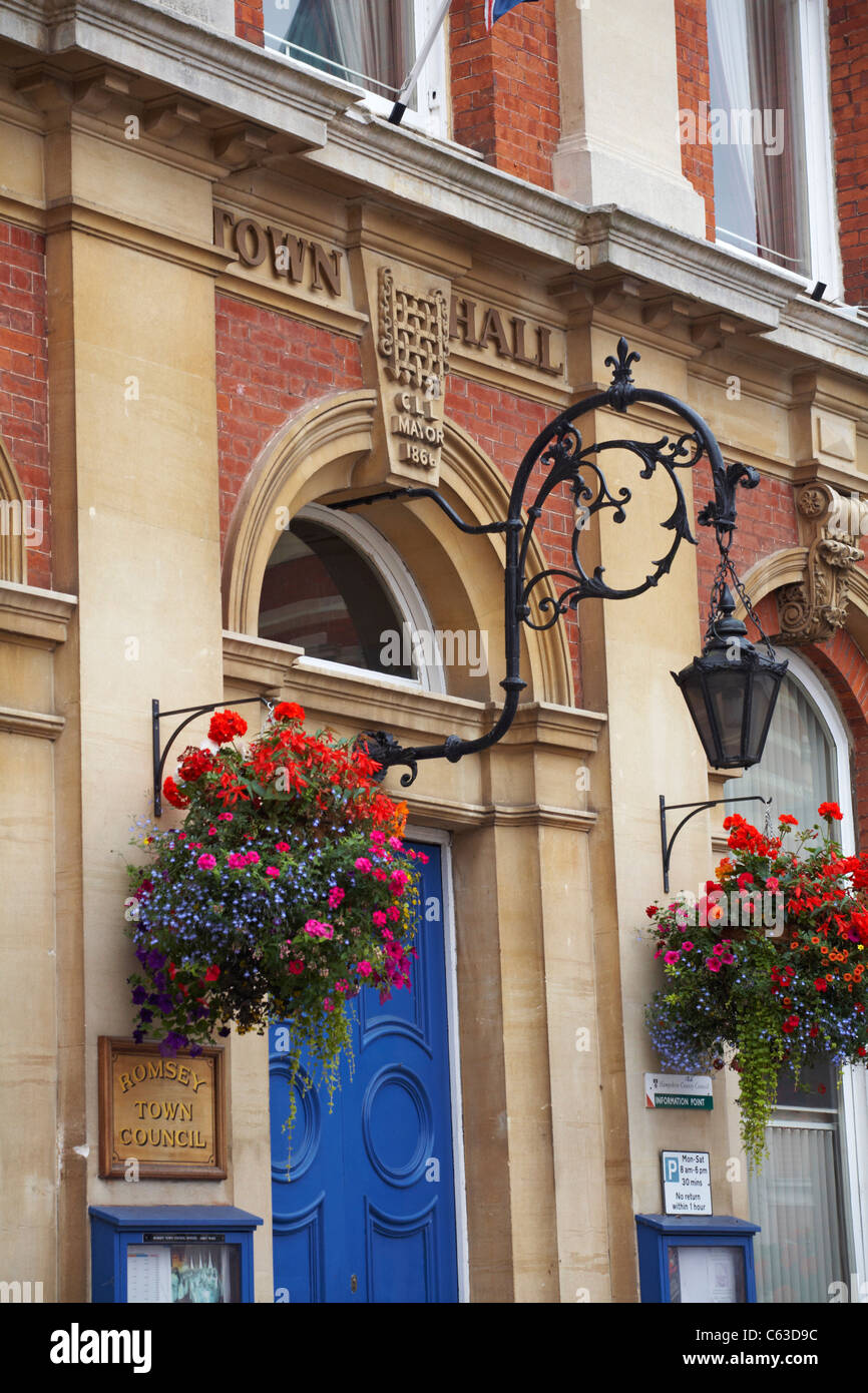 Romsey Town Hall Stock Photo Alamy