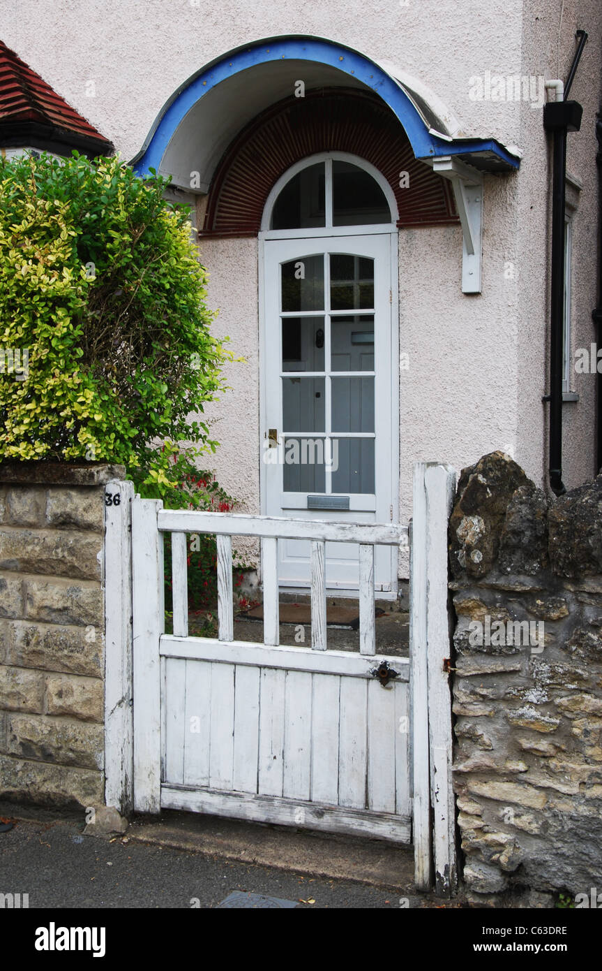 front entrance of domestic house Headington Oxford England United Kingdom Stock Photo