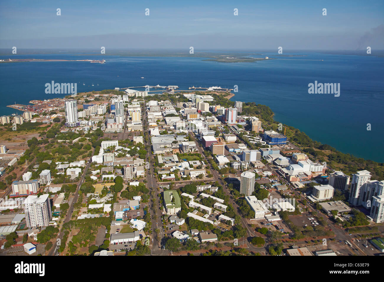 Darwin CBD, Northern Territory, Australia aerial Stock Photo Alamy