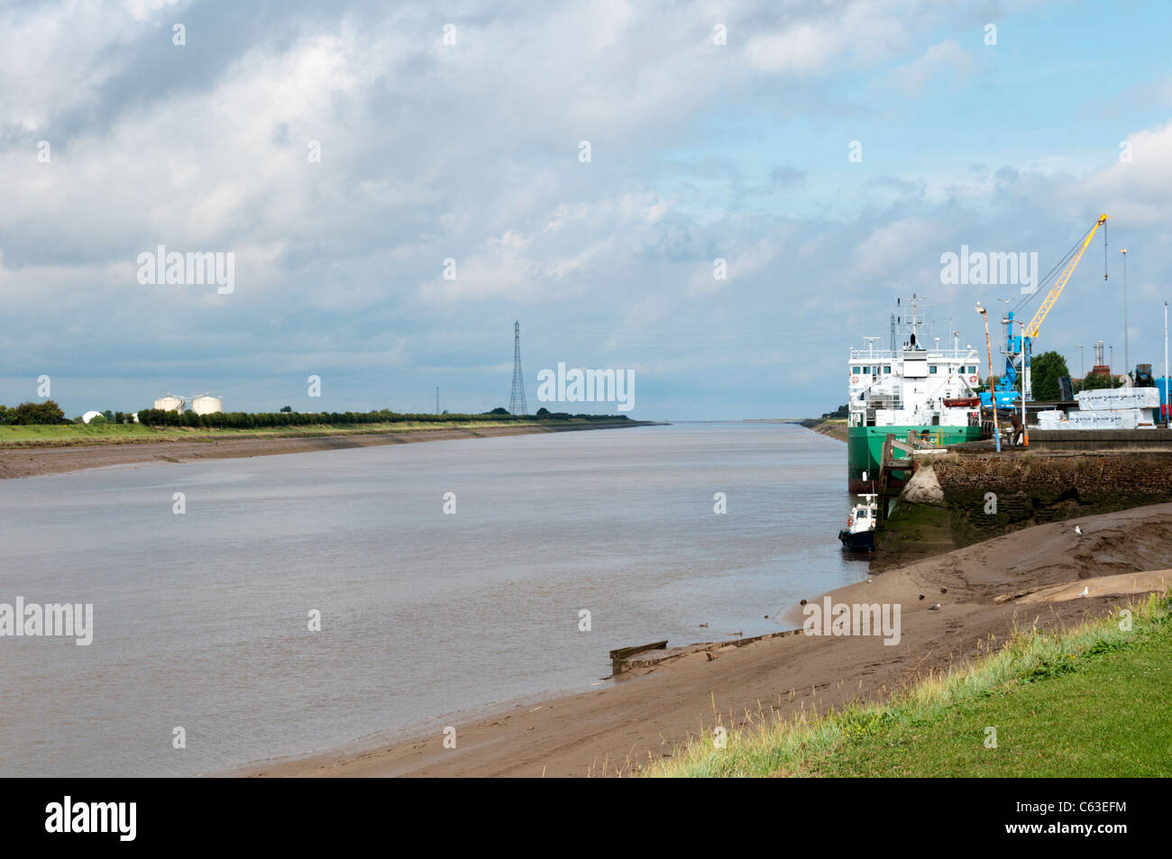 The River Great Ouse in King's Lynn, Norfolk Stock Photo