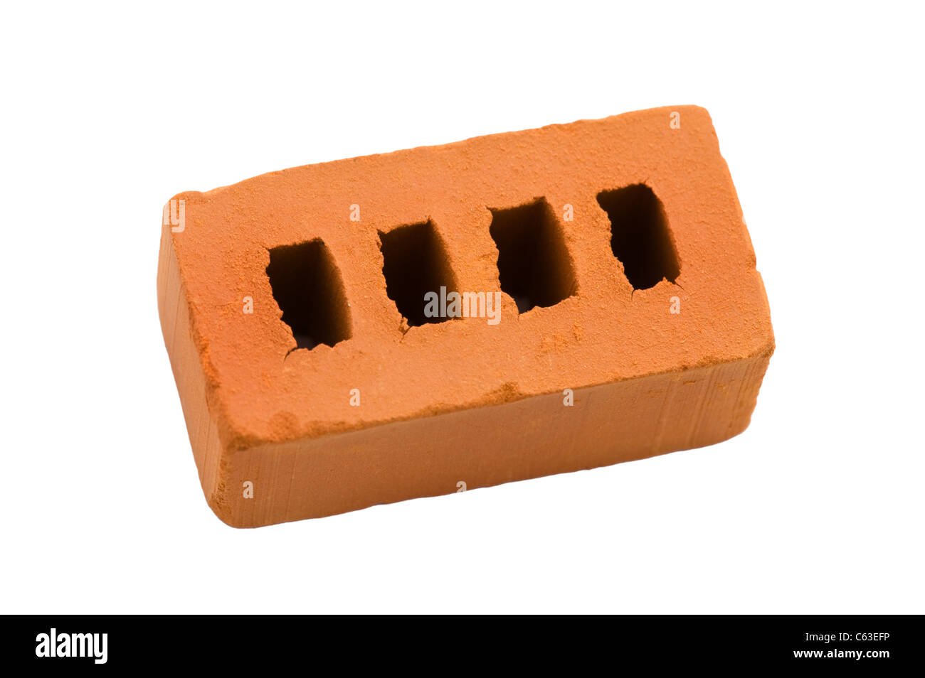 object on white - toy brick close up Stock Photo - Alamy