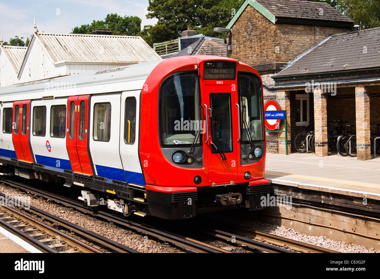 New "S" Stock Metropolitan Tube Train at Chalfont&Latimer station Stock