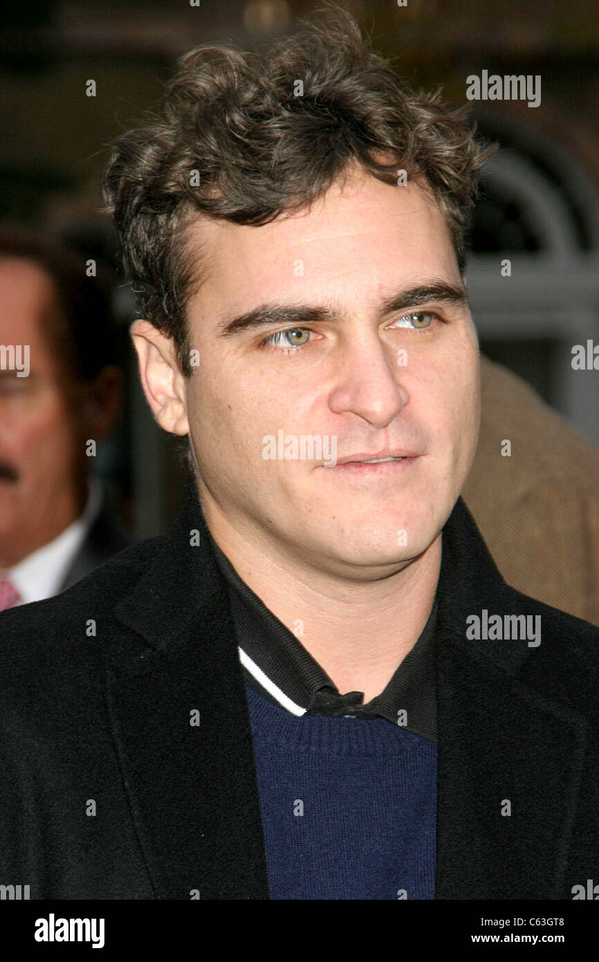 Joaquin Phoenix at arrivals for Hamptons International Film Festival WALK THE LINE Screening, United Artists Theatres, East Hampton, NY, October 23, 2005. Photo by: Rob Rich/Everett Collection Stock Photo