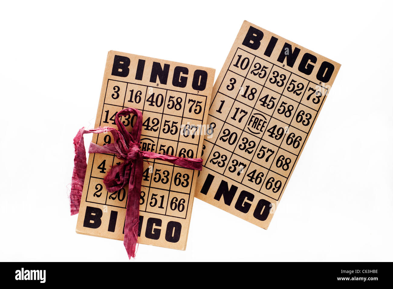 vintage bingo cards Stock Photo - Alamy