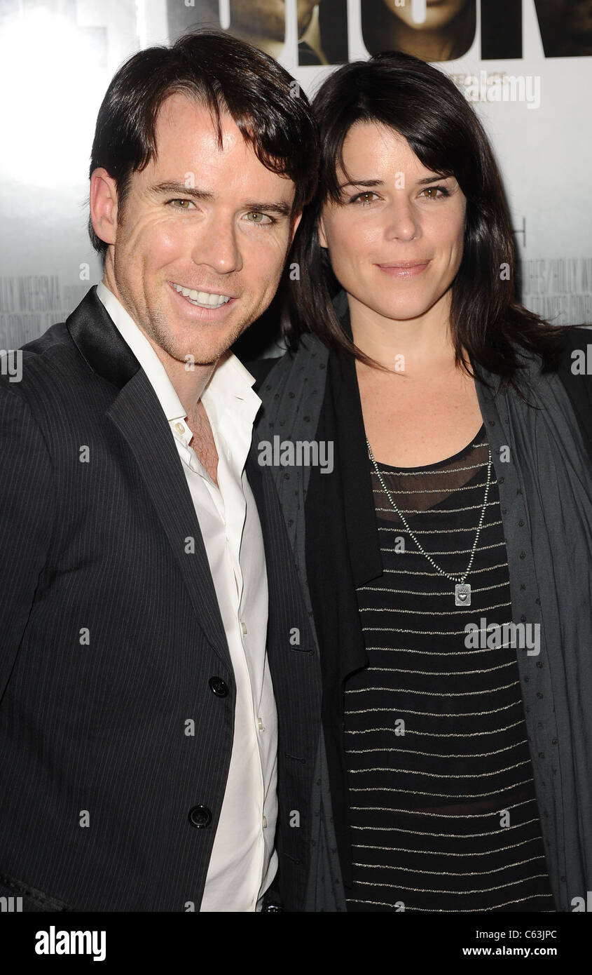 Christian Campbell, Neve Campbell at arrivals for STONE Premiere, MoMA