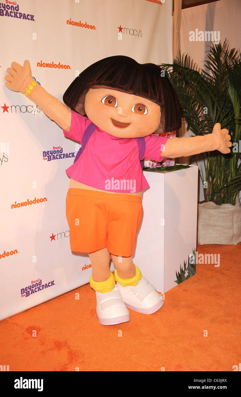 Dora the Explorer in attendance for Nickelodeon's Beyond The Backpack Campaign Kick Off, Macy's Herald Square Department Store, Stock Photo