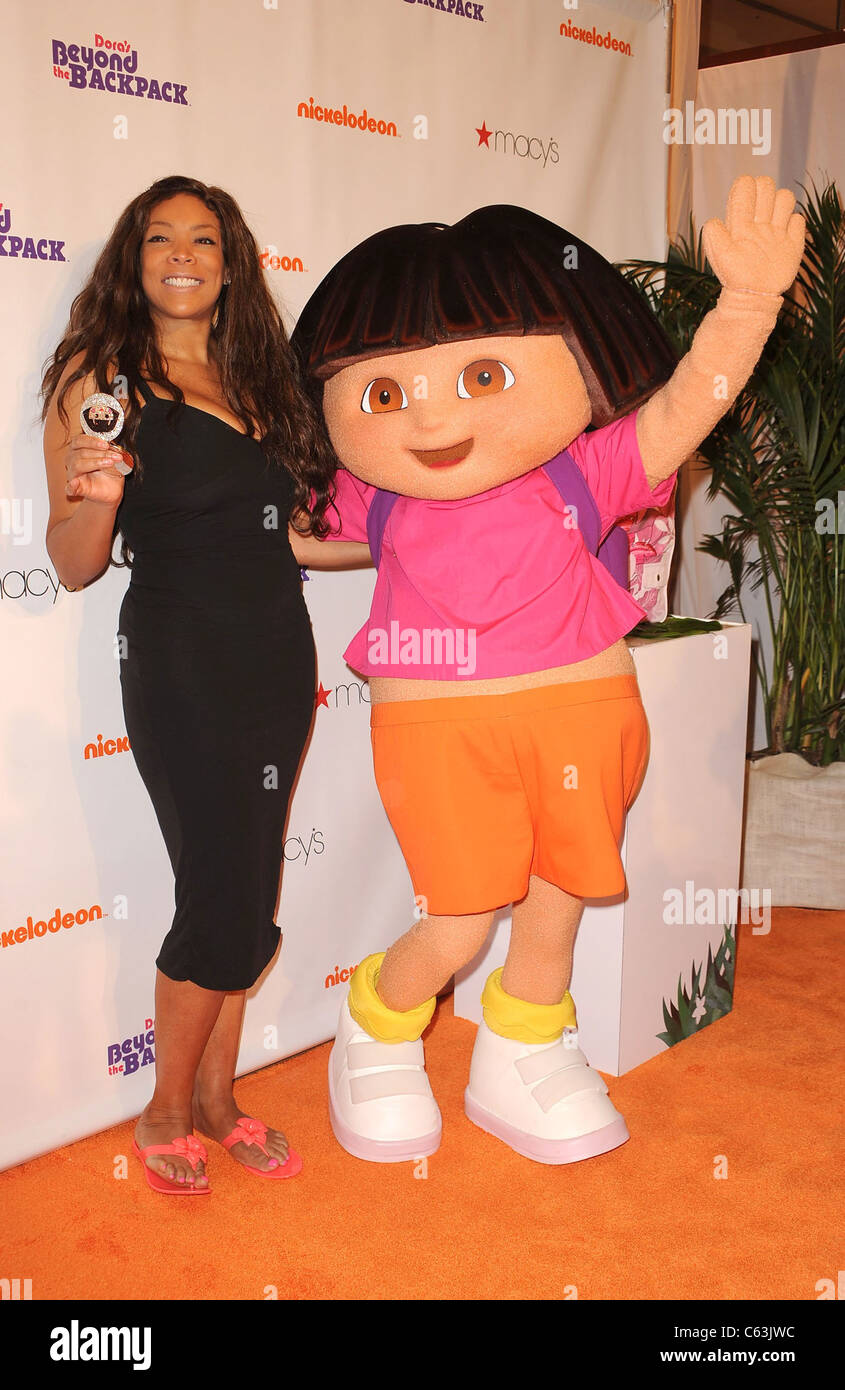 Wendy Williams, Dora the Explorer in attendance for Nickelodeon's Beyond The Backpack Campaign Kick Off, Macy's Herald Square Department Store, New York, NY August 10, 2010. Photo By: Kristin Callahan/Everett Collection Stock Photo
