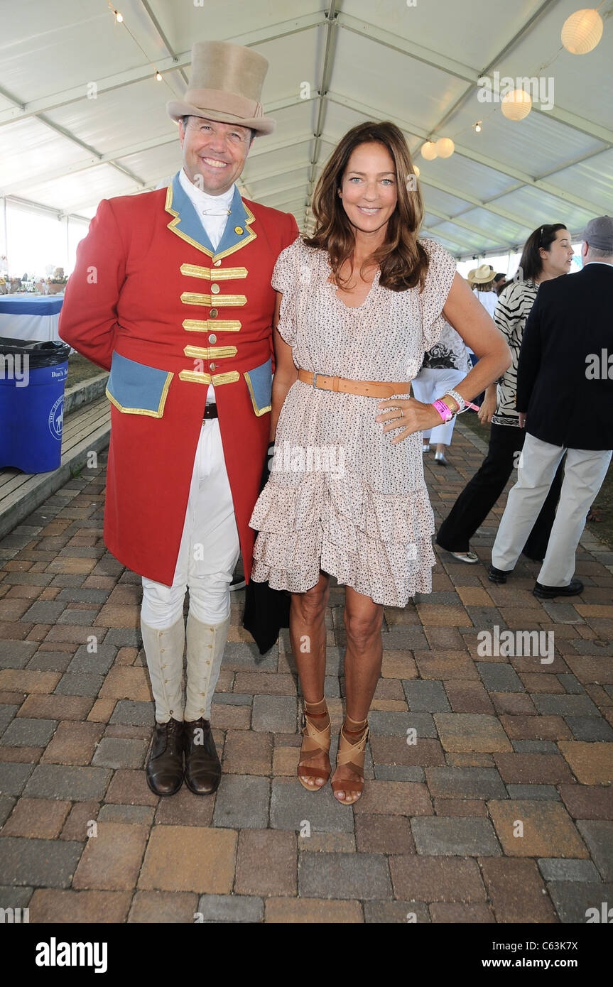 Alan Keely, Kelly Klein in attendance for 2010 Hampton Classic Horse Show - SUN, Snake Hollow Road, Bridgehampton, NY September Stock Photo