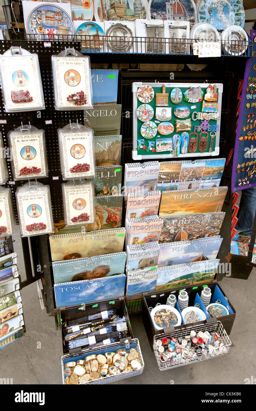 Souvenir shop Florence Stock Photo Alamy