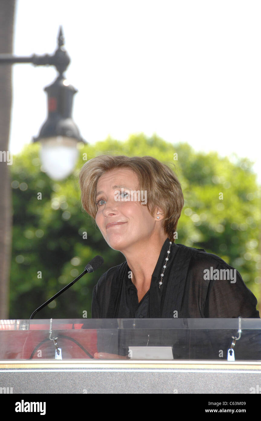 Emma Thompson at the induction ceremony for Star on the Hollywood Walk