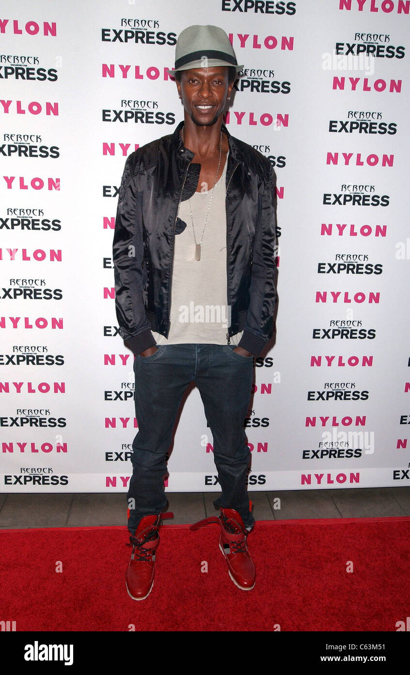 Edi Gathegi at arrivals for Nylon + Express August Denim Issue Party, The London Hotel, West Hollywood, CA August 10, 2010. Photo By: Tony Gonzalez/Everett Collection Stock Photo
