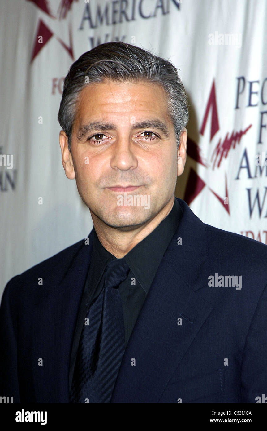 George Clooney at arrivals for People for the American Way LA Spirit of Liberty Celebration, Beverly Hilton Hotel, Los Angeles, Stock Photo