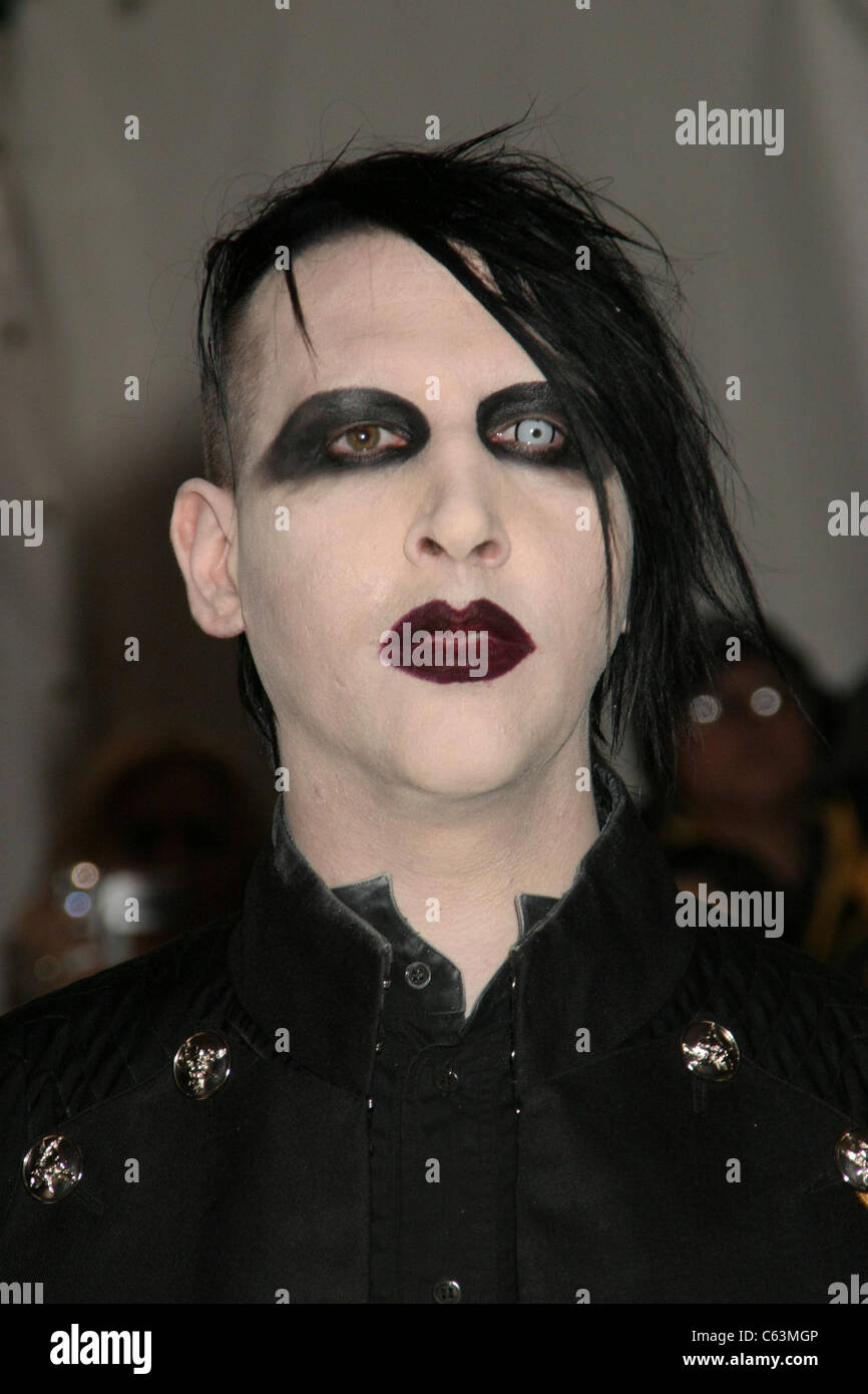 Marilyn Manson At Arrivals For Costume Institute Chanel Exhibit Stock Photo Alamy