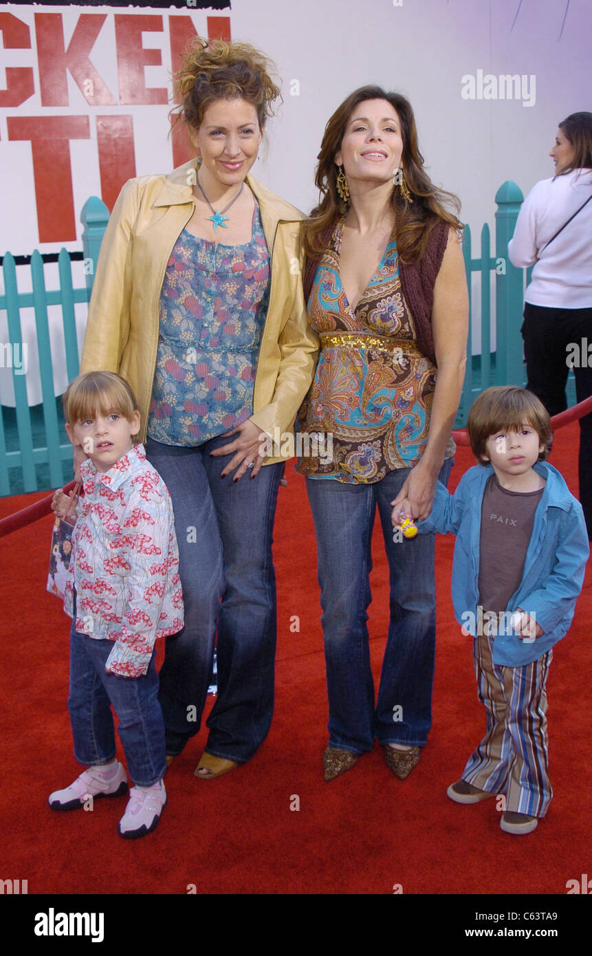 Joely Fisher, Sister, Family at arrivals for Chicken Little Premiere, The El Capitan Theater, Los Angeles, CA, October 30, 2005. Photo by: David Longendyke/Everett Collection Stock Photo