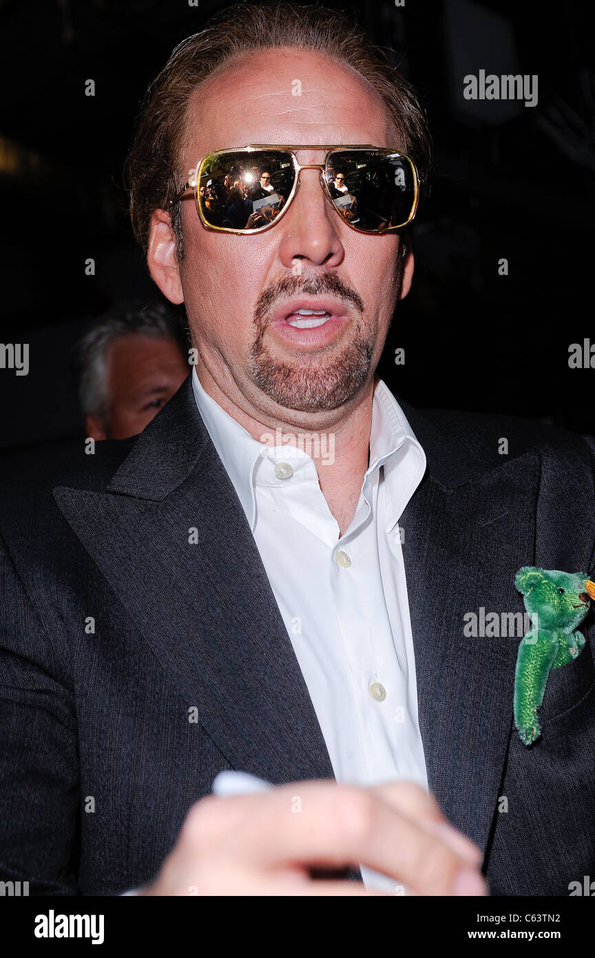 Nicolas Cage, visits 'Live With Regis And Kelly' taping out and