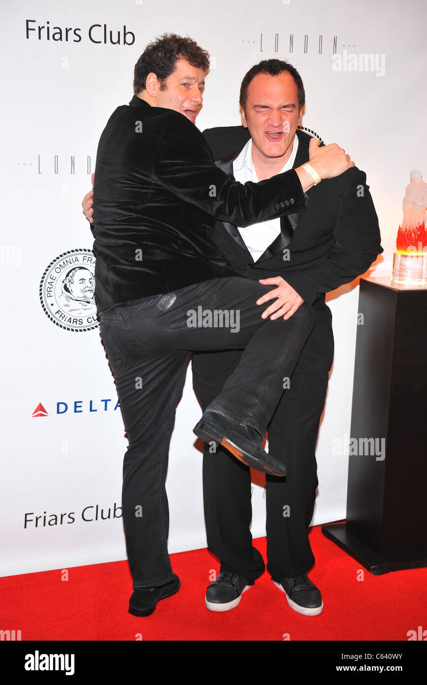 Quentin Tarantino, Jeff Ross in attendance for Friars Club Roast of Quentin  Tarantino, Hilton New York, New York, NY December 1, 2010. Photo By:  Gregorio T. Binuya/Everett Collection Stock Photo - Alamy
