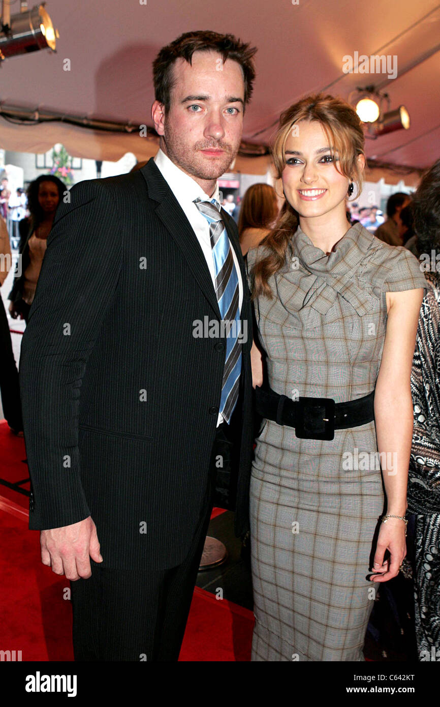 Matthew MacFadyen, Keira Knightley at arrivals for PRIDE & PREJUDICE Premiere at Toronto Film Festival, Roy Thomson Hall, Toronto, ON, September 11, 2005. Photo by: Malcolm Taylor/Everett Collection Stock Photo