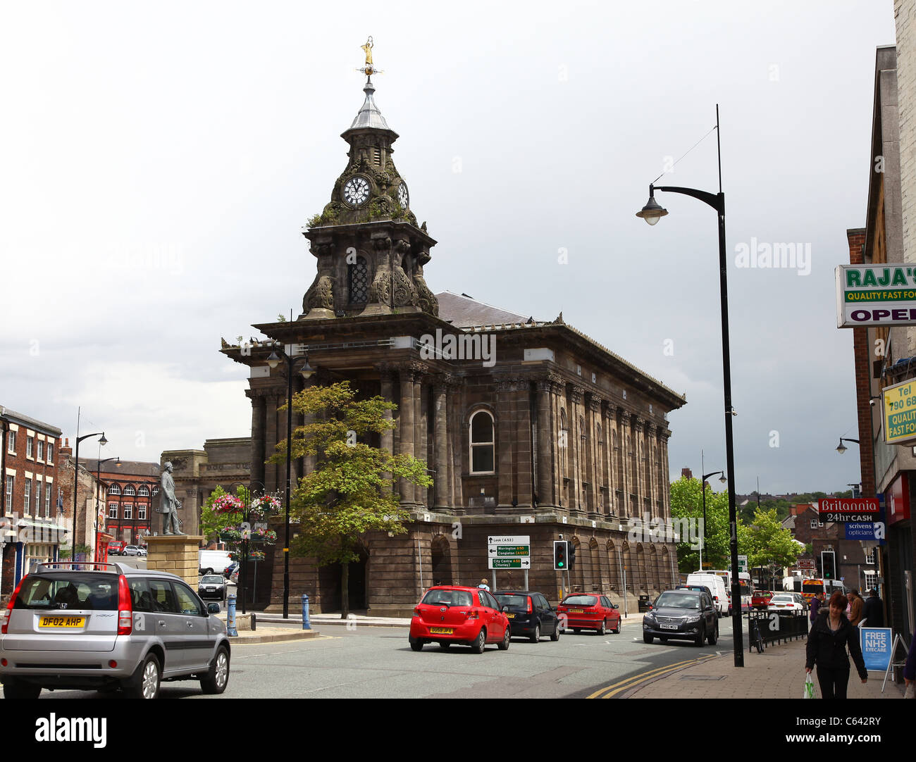The former Burslem Town Hall Stoke-on-Trent The Potteries North Staffordshire Staffs West Midlands England UK Stock Photo