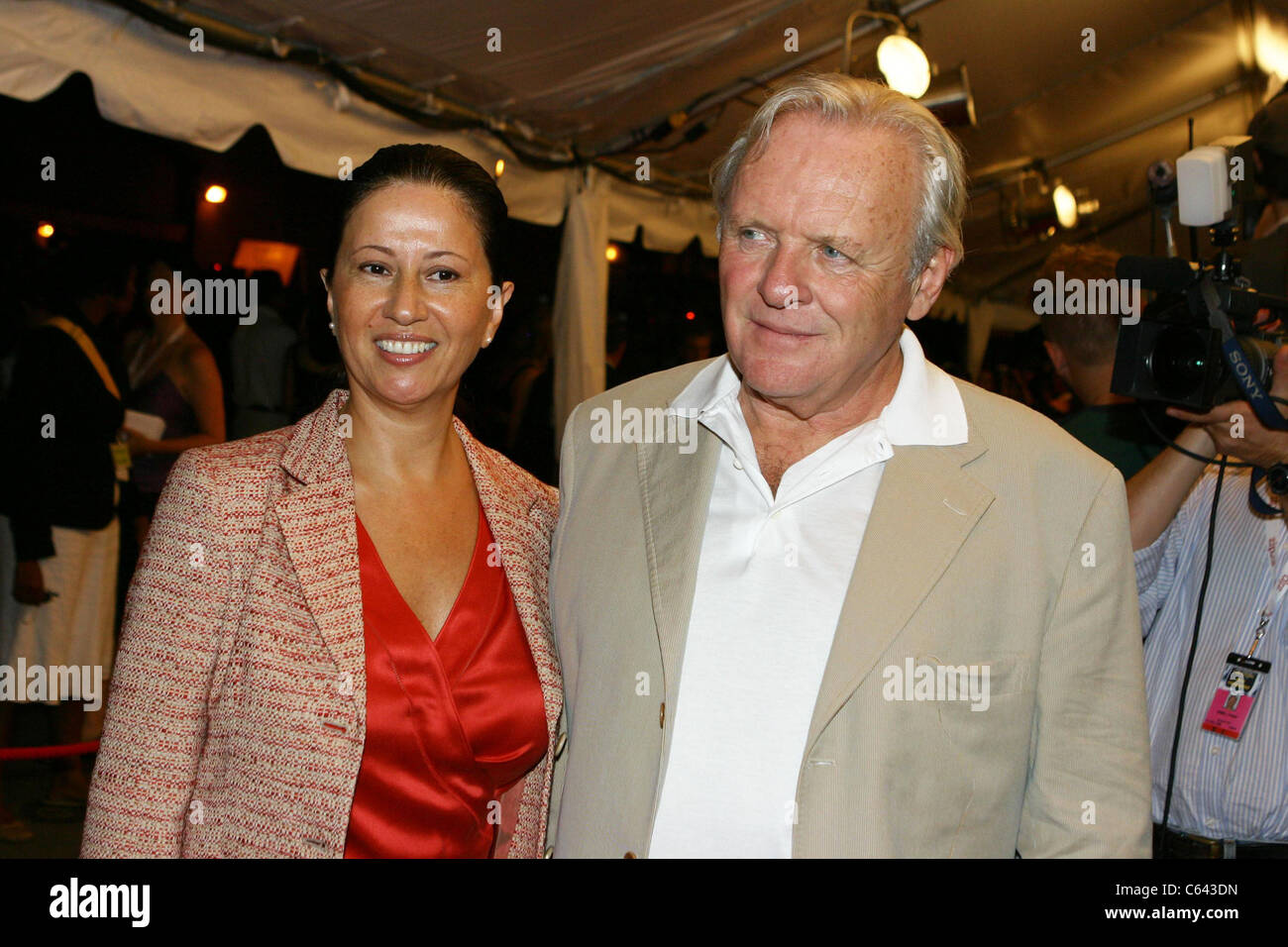 Lady Stella Hopkins, Sir Anthony Hopkins at arrivals for PROOF Stock Photo  - Alamy