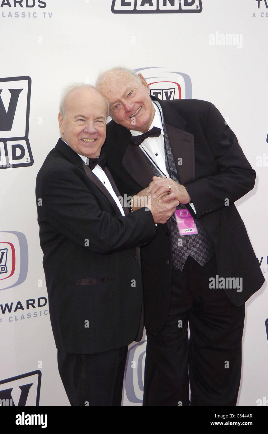 Tim Conway, Harvey Korman at arrivals for TV LAND AWARDS: A CELEBRATION OF CLASSIC TV, Santa Monica Airport Barker Hangar, Santa Monica, CA, March 13, 2005. Photo by: Michael Germana/Everett Collection Stock Photo
