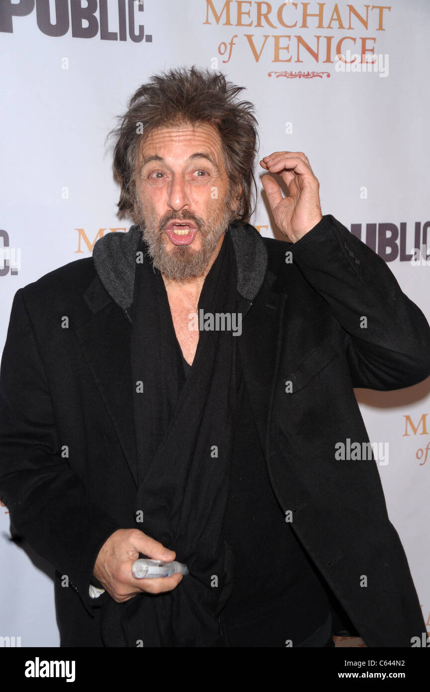 Al Pacino in attendance for MERCHANT OF VENICE Opening Night